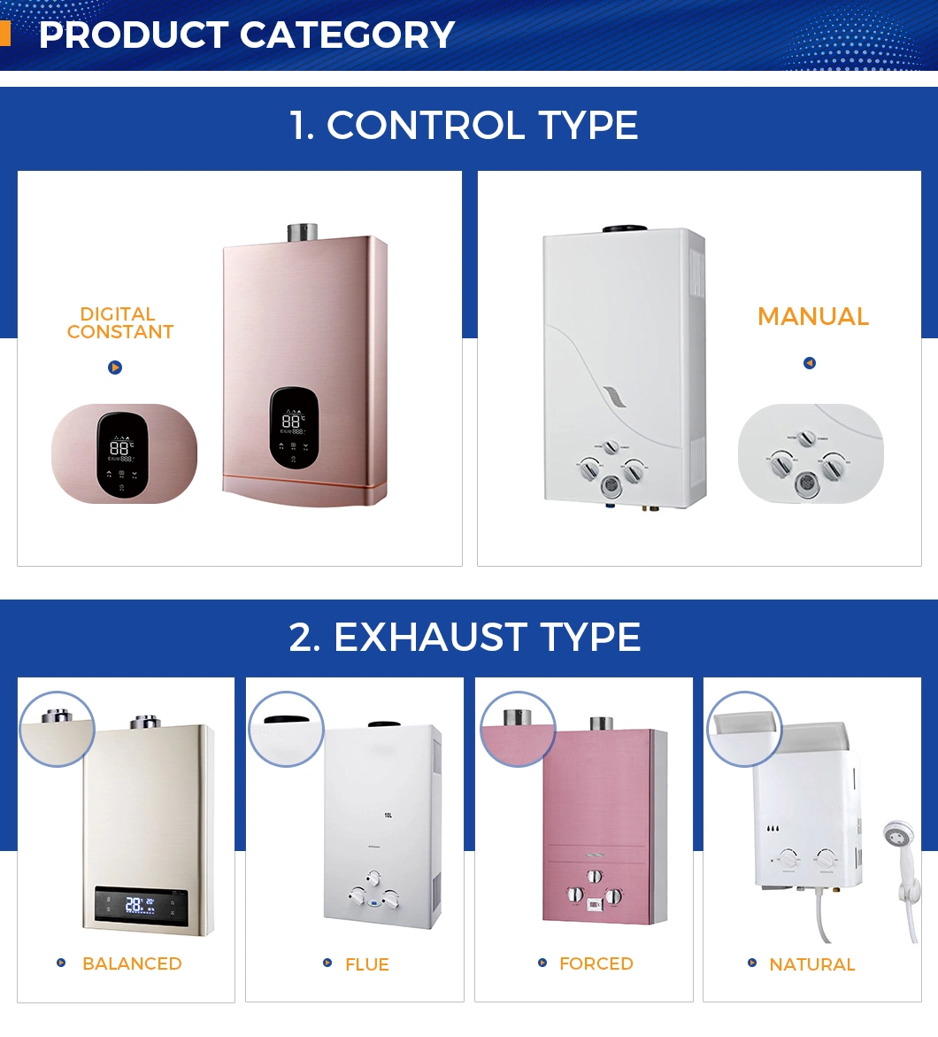 Supplier Customized Home Hermetic Portable Instant Gas Water Heater